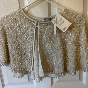 ASOS vintage style bridal cape NWT
